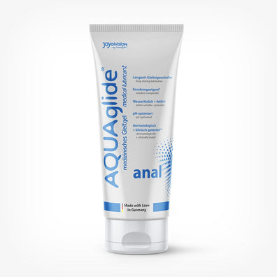 Lubrifiant AQUAglide Anal Premium Gel, pe baza de apa, pentru lubrifiere de lunga durata, Joydivision, 100 ml SOLLUXE Every box holds joy - unbox it!